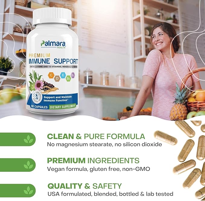 Natural Cure Labs Bundle: Clean L-Lysine with Immune Support