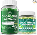 Digestive Enzymes Gummies &amp Chlorophyll Fiber Gummies Bundle