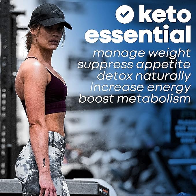 Herbtonics Apple Cider Vinegar + Keto BHB Formula - Digestion &amp Detox Support Appetite Control Supplement.