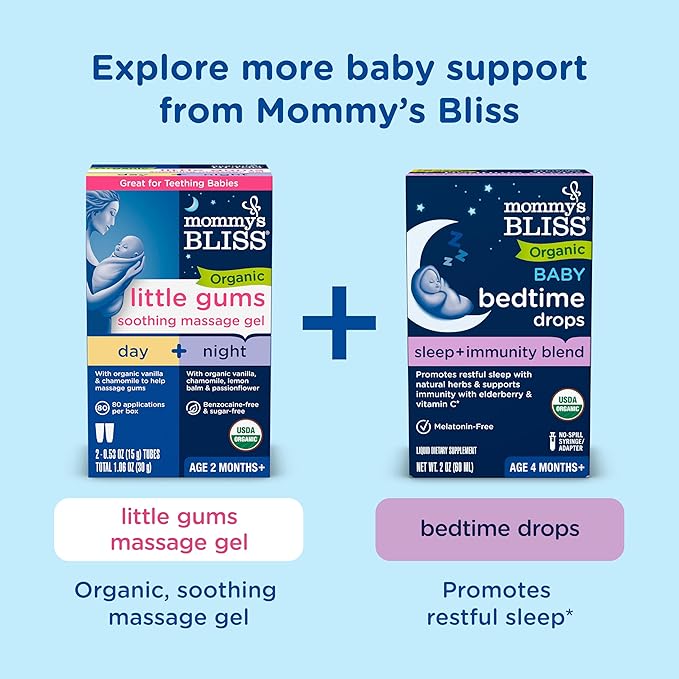 Mommy's Bliss Baby Probiotics + Vitamin D Drops Supports Digestive Health &amp Immune Function* 400IU Vitamin D  Supports Bone Development* Newborns+ Flavorless 0.34 Fl Oz (30 Servings)