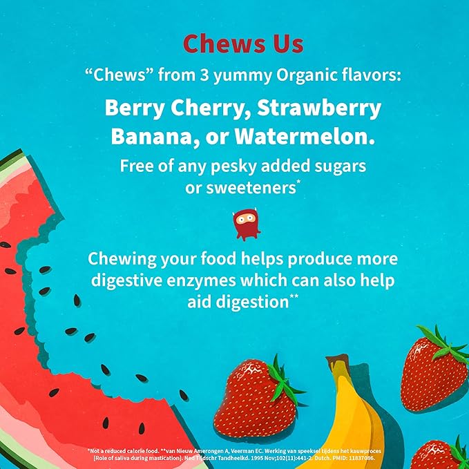 Garden of Life Dr. Formulated Probiotics Organic Kids+ Plus Vitamin C&ampD-Watermelon-GlutenDairy&ampSoy Free Immune-&ampDigestive Health SupplementNo Added Sugar30 Chewables (Shelf Stable)(Pac