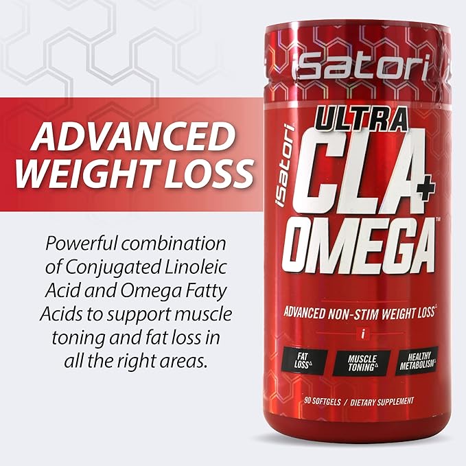 iSatori L-Carnitine LS3 Blue Raspberry 1500mg (32 Servings) Ultra CLA (90 Softgels) Liquid L-Carnitine with Acetyl Omega 3 6 9 Safflower Oil