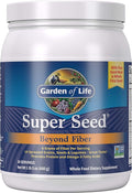 Garden of Life Super Seed - Vegetarian Whole Food Fiber Supplement with Protein and Omega 3 5oz (600g) Powder