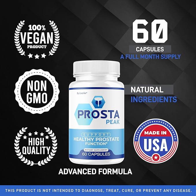 (2 Pack) Prosta Peak Capsules - Official ProstaPeak Support Supplement Pills For Men - Maximum Strenght Natural Prosta Peak Support For Overall Health &amp Wellness Reviews 120 Capsules For 2 Month