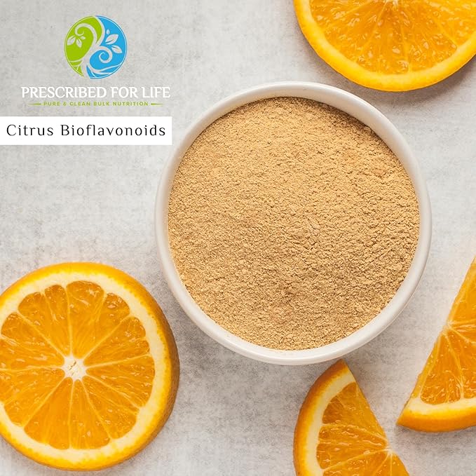 Prescribed For Life Citrus Bioflavonoids Powder Pure Powdered Flavonoid Complex for Antioxidant Circulation &amp Ear Health Support (Citrus Limonium Paradisi Sinensis) (10kg / 22lb)