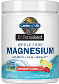 Garden of Life Dr. Formulated Whole Food Magnesium Powder with Probiotics – Stress &amp Sleep Support Non-GMO Gluten-Free Vegan Raspberry Lemon Flavor 85 Servings