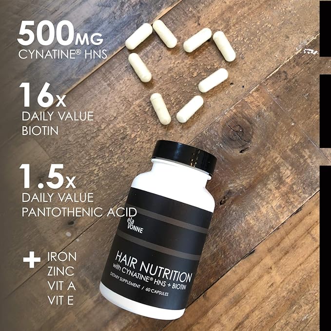 Collagen Peptides &amp Hair Nutrition + Cynatine HNS + Hyaluronic Acid + Biotin