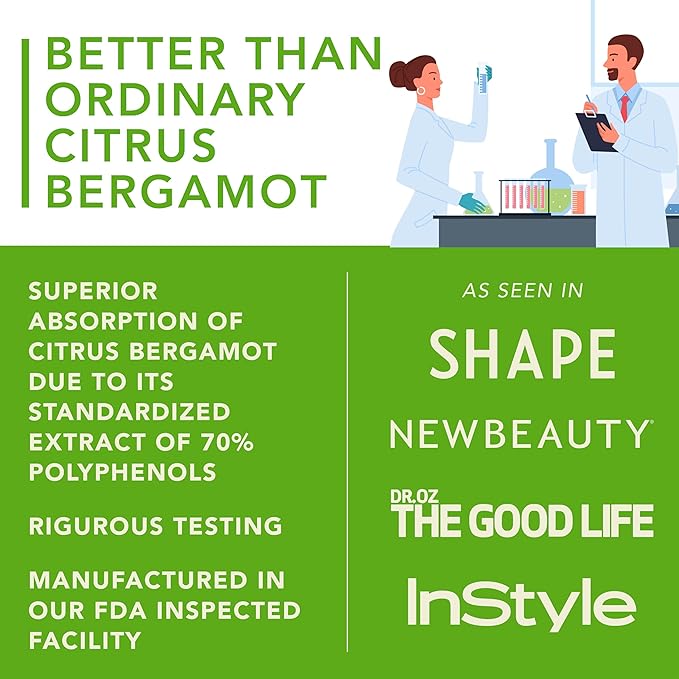 PLANT.O NUTRITION Citrus Bergamot Supplement 1200mg Highly Concentrated to 70% Polyphenols - Pure Bergamot Extract for Heart Health Immunity Antioxidant - 60 Veggie Capsules Made in USA