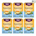 Yogi Tea - Stomach Ease (6 Pack) - Supports Healthy Digestion with Peppermint Licorice Root and Ayurvedic Herbs - Caffeine Free - 96 Organic Herbal Tea Bags
