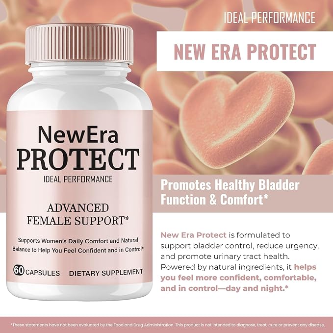 New Era Protect Capsules Bladder for Women New Era Protect Supplement Pills Advanced Formula Women's Balance Support Overall Health &amp Wellness - Maximum Strength Vitamins for Women Reviews (2 Pa
