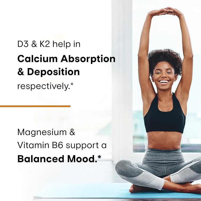 Sandhu's Vitamin D3 K2 with Quercetin &amp Resveratrol Capsules | Supports Immune Digestive Gut &amp Muscle Health