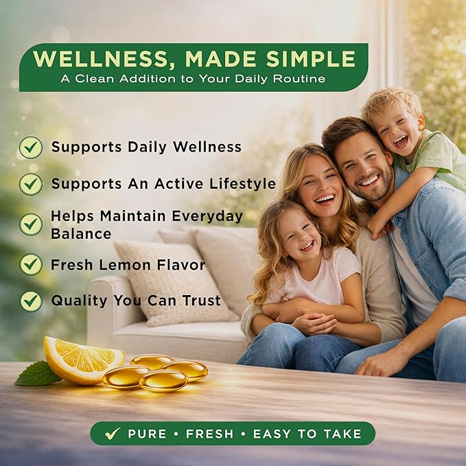 Omega 3 Fish Oil Supplements – 4200 mg Fish Oil Per Serving – Lemon Flavor Burpless Formula – Wild-Caught Molecularly Distilled - Non-GMO Gluten-Free – 300 Softgels