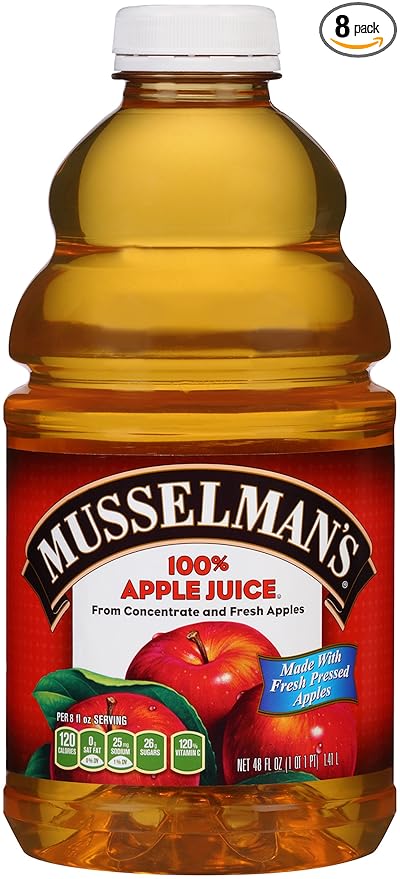 Musselman's 100% Apple Juice 48 Fluid Ounce (Pack of 8)