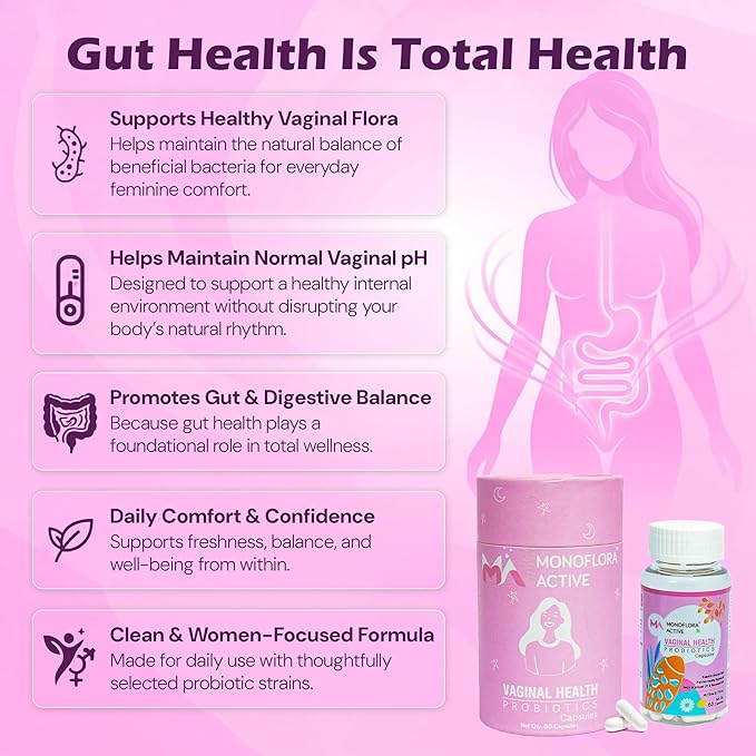Probiotics for Women 5 Billion CFU Vaginal Probiotic Capsules with Lactobacillus &amp Prebiotics Supports Vaginal pH Balance Healthy Flora Odor Control Digestive Urinary Tract Health
