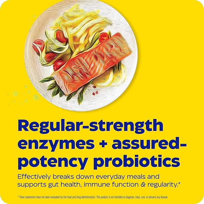 Enzymedica Digest Complete + Probiotics - Digestive Enzyme Supplement for Women &amp Men Enzyme and Probiotic Capsules for Digestion Gut Health Support Helps Gas &amp Bloating Vegetarian - 90 Ca