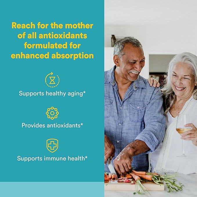 Natural Factors Glutathione LipoMicel Matrix 300 mg - Antioxidant Supplement for Healthy Aging &amp Immune Support - Non-GMO Gluten-Free &amp Dairy-Free - 90 Softgels (45 Servings)