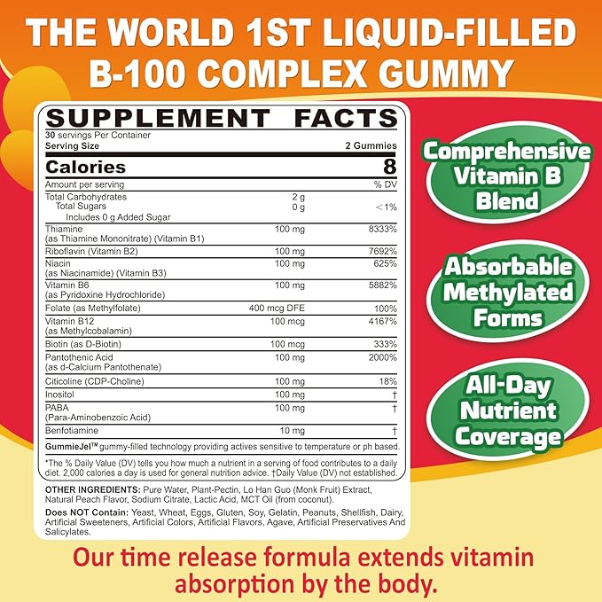 Vegan Omega 3 Gummies+ Vitamin B100 Complex Gummies