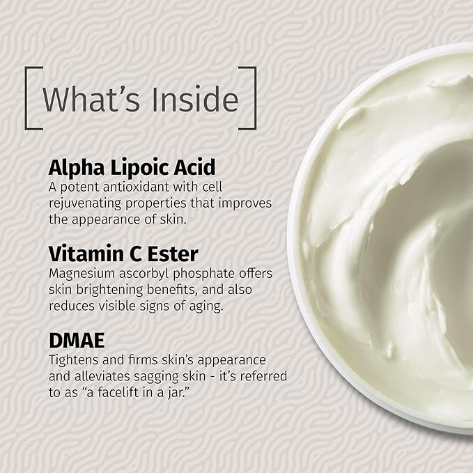 Reviva Labs Alpha Lipoic Acid Vitamin C Ester and DMAE Cream -- 2 oz