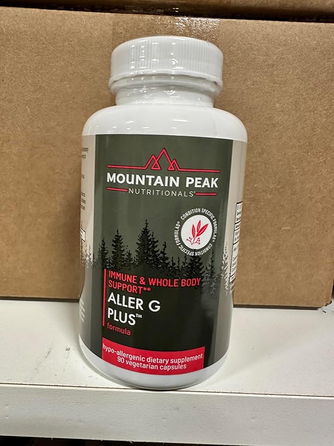 Mountain Peak Nutritionals Aller G Plus - Respiratory Sinus &amp Seasonal Allergy Support - w/Bromelain &amp Stinging Nettle - Promotes Healthy Immune Function (90 Vegetarian Capsules)