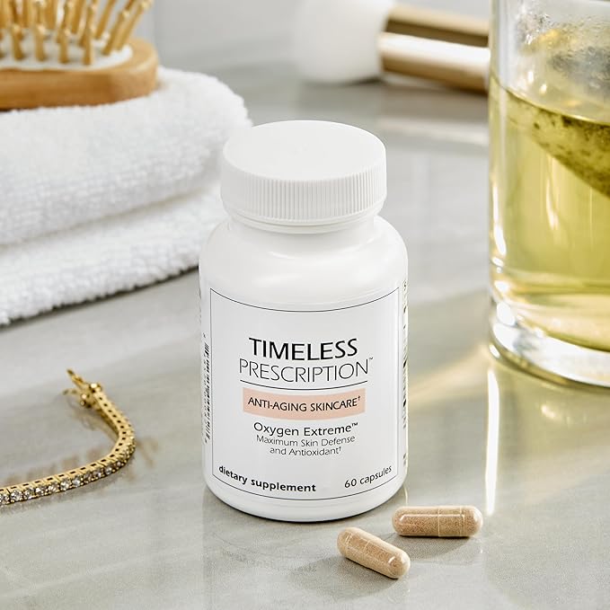 Timeless Prescription - Oxygen Extreme Anti-Aging Skin Care Maximum Defense &amp Antioxidant Maintain Cardiovascular Health Skin Health Market America (30 Servings)