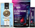 Glutathione 5000mg Detox &amp Energy Bundle with Yerba Mate – Antioxidant Support Metabolism &amp Focus