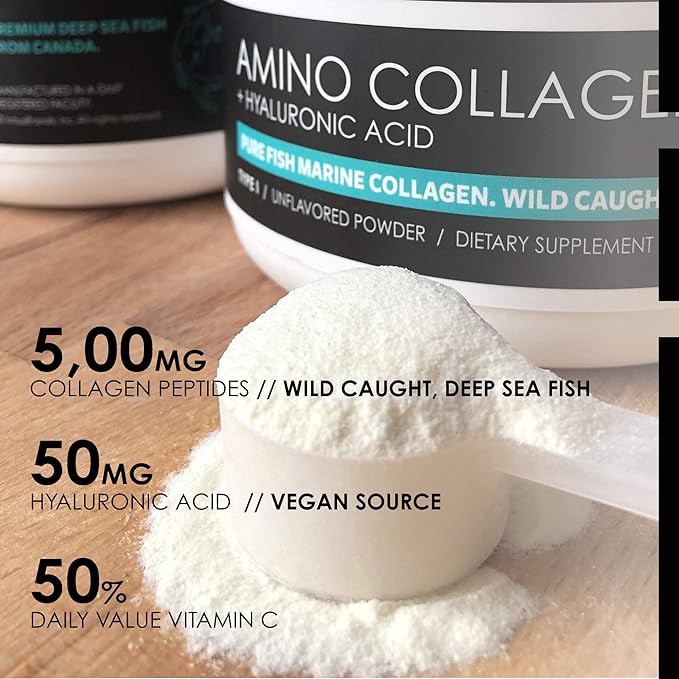 Collagen Peptides &amp Hair Nutrition + Cynatine HNS + Hyaluronic Acid + Biotin