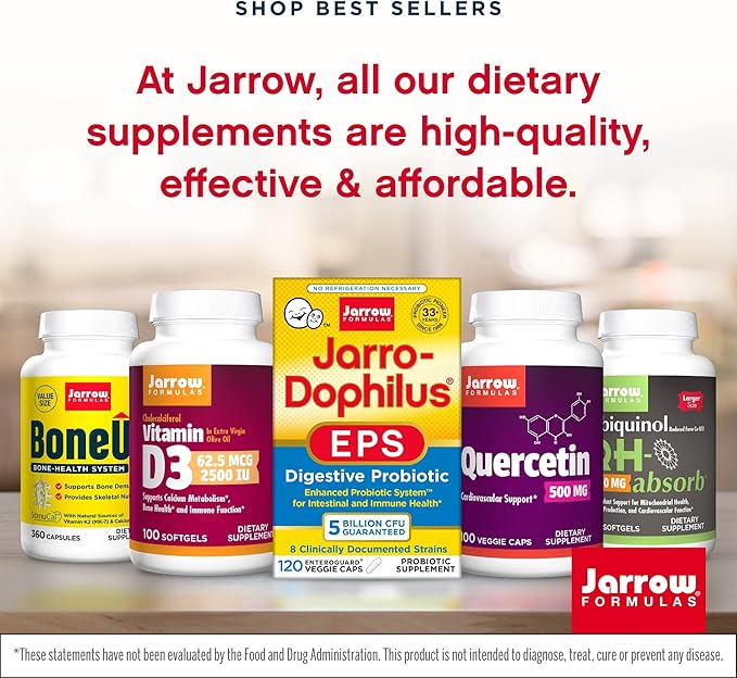 Jarrow Formulas Citicoline (CDP Choline) 250 mg - 60 Capsules Pack of 2 - Supports Brain Health &amp Attention Performance - Up to 120 Total Servings