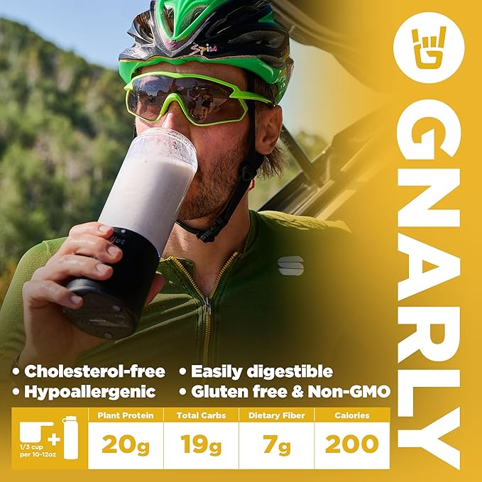 Gnarly Nutrition Golden Milk Vegan Protein Powder BCAAs Lemon Lime (10.58oz)