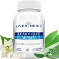 Leaky Gut Repair Natural Gut Health Supplement Glutamine Organic Slippery Elm NAG Marshmallow Root Aloe Vera MSM Quercetin Bromelain Promotes Digestive Ease Gut Wellness 1000mg 60 Caps