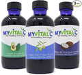 MyVitalC Combo of Organic Extra Virgin Olive Oil MCT &amp Avocado Oil - ESS60 Antioxidant Supplement - for Anti-Aging Longevity Sleep Energy - Pack of 3