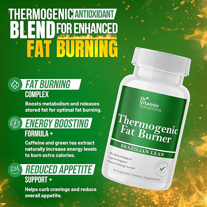 DR VITAMIN SOLUTIONS Thermogenic Fat Burner Brazilian Lean 60 Capsules Thermogenic Fat Burner Brazilian Lean 30 Capsules