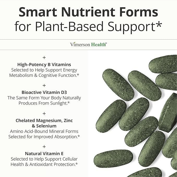 Vegan Multivitamin for Men and Women with Vitamins and Chelated Minerals for Energy Focus and Immune Health – Premium Daily Womens and Mens Multivitamins &amp Multiminerals – 90 Tablets