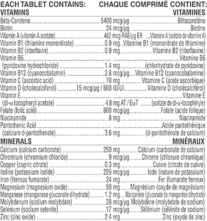 Materna Nestle Prenatal Postpartum Vitamin &amp Mineral Supplement 100 Tablets