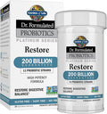 Garden of Life Dr. Formulated Probiotics Platinum Series Restore 200 Billion CFU Guaranteed High Potency Probiotic Formula Vegan Non-GMO Gluten Dairy Free Digestive Immune Support 28 Capsules