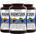 FarmHaven Magnesium Glycinate &amp Malate Complex w/Vitamin D3 100% Chelated for Max Absorption Vegan – Bone Health Nerves Muscles 360 Capsules 180 Days