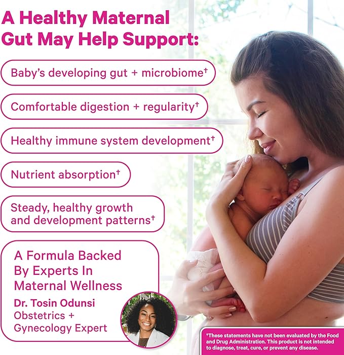 Pink Stork Lactation Probiotic - 30 Billion CFUs Multi Strain Postnatal Probiotics for Breastfeeding Women - Support Breast Milk &amp Gut Health Postpartum Essentials Mint Essence 30 Capsules
