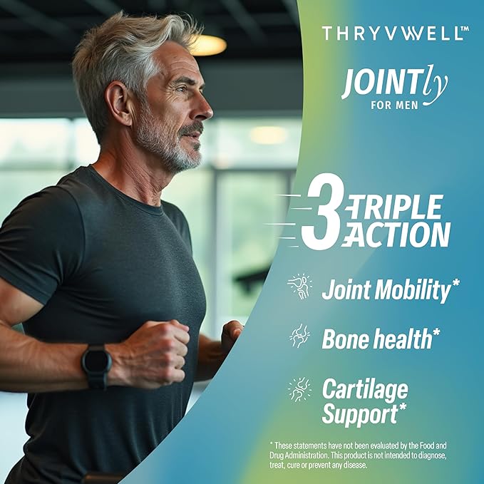 Jointly for Men – Joint Bone &amp Cartilage Supplement – Glucosamine Chondroitin MSM Turmeric Boswellia Collagen Vitamin D Calcium Hyaluronic Acid Magnesium &amp Boron – 120 Capsules