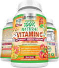 Fresh Healthcare Whole Food Vitamin C 500mg - Natural Supplement from Rose Hips Acerola Cherry &amp Camu Camu - with Citrus Bioflavonoids for Immune Support - 120 Vegan Capsules