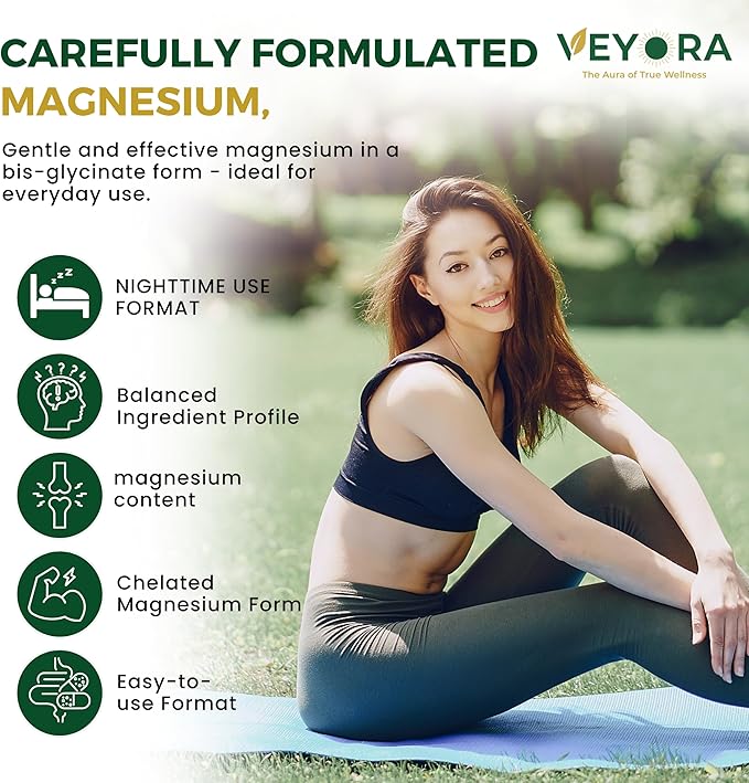 Magnesium Bisglycinate Complex Capsules | 120 mg Magnesium per Serving | with KSM-66® Ashwagandha GABA L-Theanine &amp Melatonin | 60 Veg Capsules | Made for USA