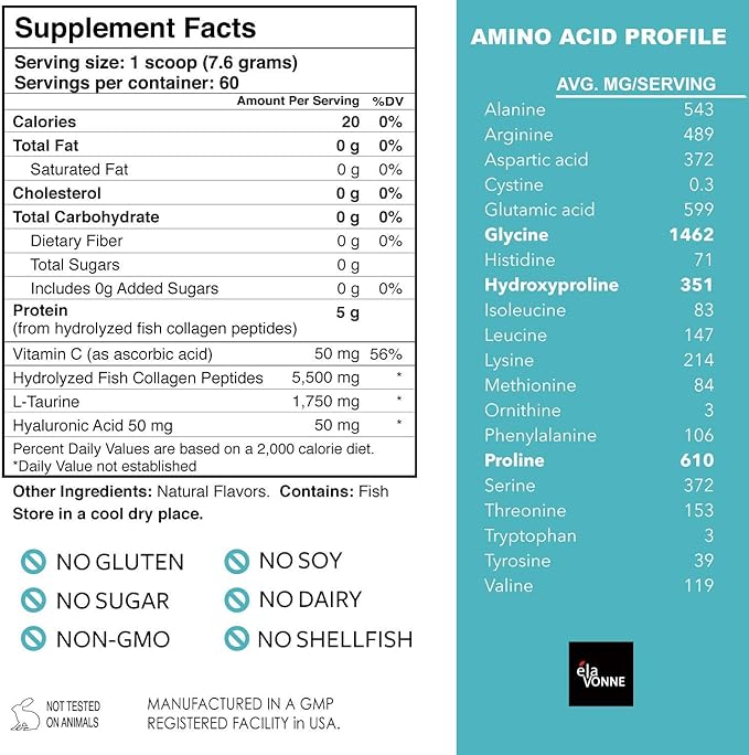Collagen Peptides &amp Hair Nutrition + Cynatine HNS + Hyaluronic Acid + Biotin
