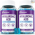 7-in-1 Sugar Free Hyaluronic Acid Supplements with MSM Resveratrol Ginseng Vitamin C Gummies for Skin Health &amp Deep Hydration 120 Counts