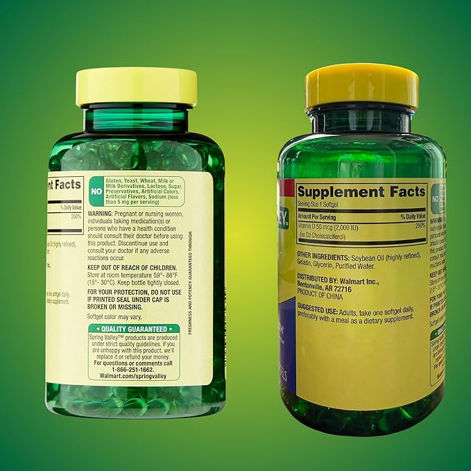 KP+ Vitamin D 50 mcg (2000 IU) | Bone &amp Immune Health | 400 Softgels | Pack of 1