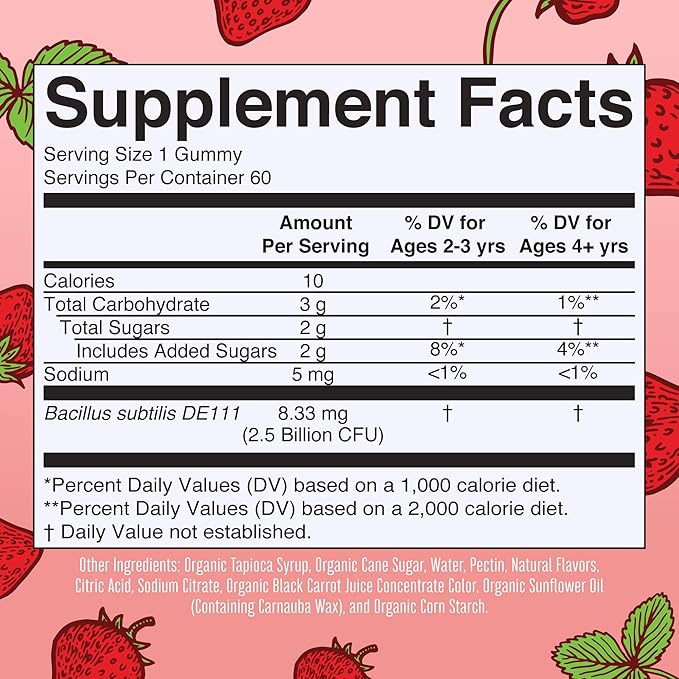 MaryRuth's Probiotic (Unflavored) &amp Probiotic Gummies for Kids (Strawberry) | USDA Organic Clean Label Project Verified® | Vegan Non-GMO Sugar-Free | Immune Support Antioxidant &amp Digestive