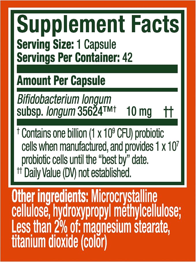 Align Probiotic 24/7 Digestive Support*§ Probiotics for Women and Men Probiotics for Digestive Health Men and Womens Probiotic Capsules Help Relieve Occasional Bloating &amp Gas* 42 Capsules