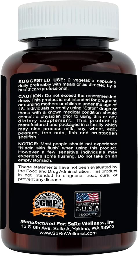 Clinical Daily Cholesterol Care Supplement. Vegan Cholesterol and Triglyceride Supplements. Plant Sterols Supplements Cholesterol Support with Guggul Garlic Niacin. 120 Capsules