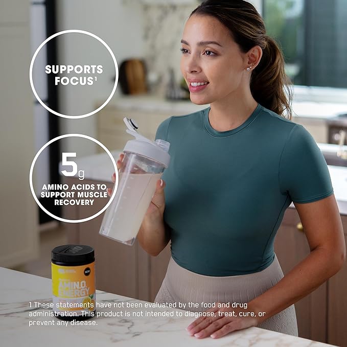 Optimum Nutrition Amino Energy - Pre Workout with Green Tea BCAA Amino Acids Keto Friendly Green Coffee Extract Energy Powder - Citrus Spritz 65 Servings (Packaging May Vary)