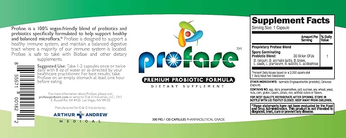 Biofase-Enzyme &amp Profase-Probiotic Kit - Biofilm Defense Supports Healthy Digestion &amp Your Flora Balance - Large Kit