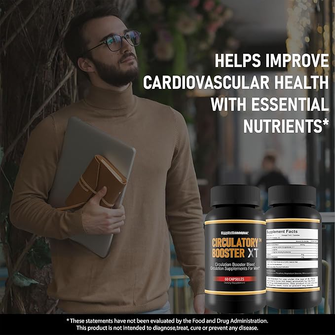 Circulatory Booster XT - Our Best Circulation Booster Blood Circulation Supplements For Men - Advanced Blood Flow Support For Whole Body Circulation Support - Better Blood Flow Blood Circulation Pills