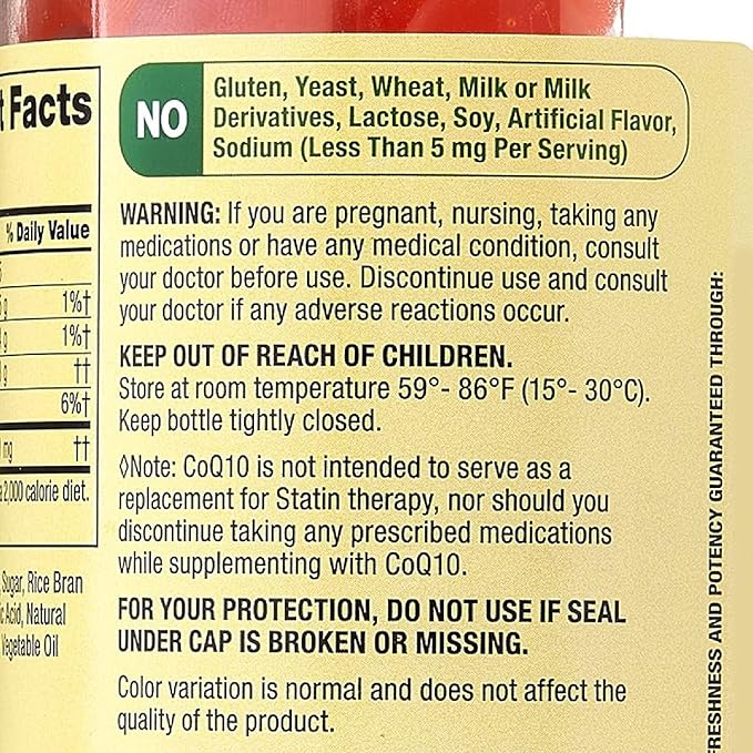 Spring Valley CoQ10 Adult Gummies 200mg 100 Count +Better Guide Vitamins Supplements Book Printed Free Include