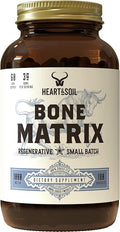 Heart &amp Soil Grass Fed Bone Matrix — Supports Bone and Joint Health Strength and Flexibility (180 Capsules)
